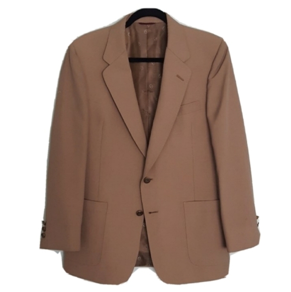 Hart Schaffner Marx By Christian Dior Brown Coat